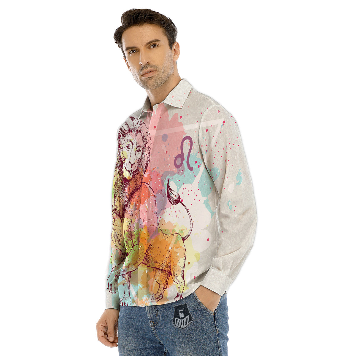 Gangsters And Criminal Tattoo Print Pattern Men's Dress Shirts-grizzshop