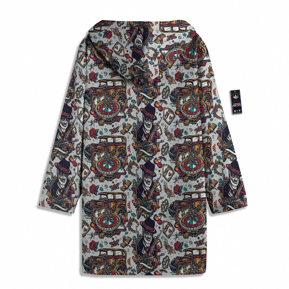 Gangsters And Criminal Tattoo Print Pattern Men's Windbreaker Jacket-grizzshop