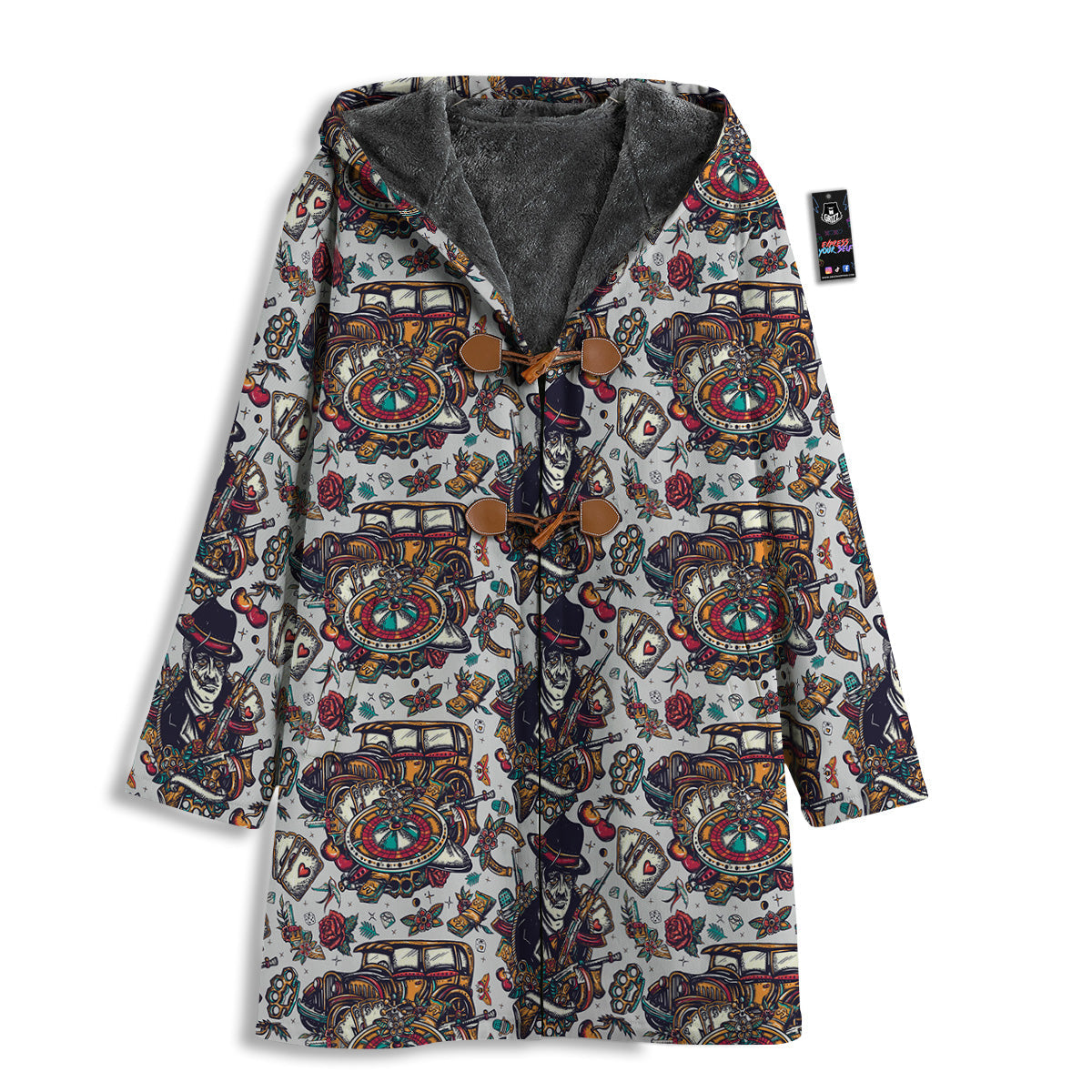 Gangsters And Criminal Tattoo Print Pattern Men's Windbreaker Jacket-grizzshop