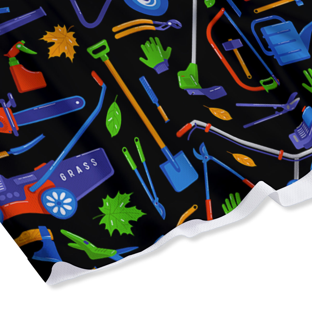 Garden Tools Print Pattern Mesh Shorts-grizzshop