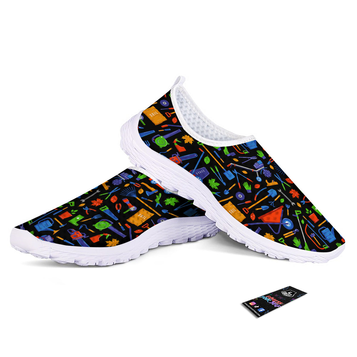Garden Tools Print Pattern Nurse Shoes-grizzshop