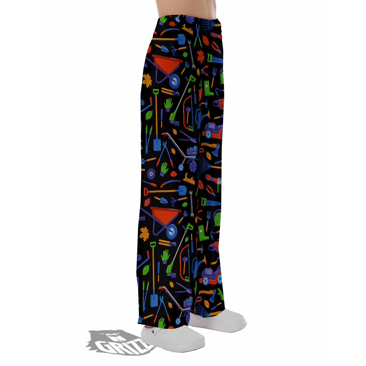 Garden Tools Print Pattern Pajama Pants-grizzshop