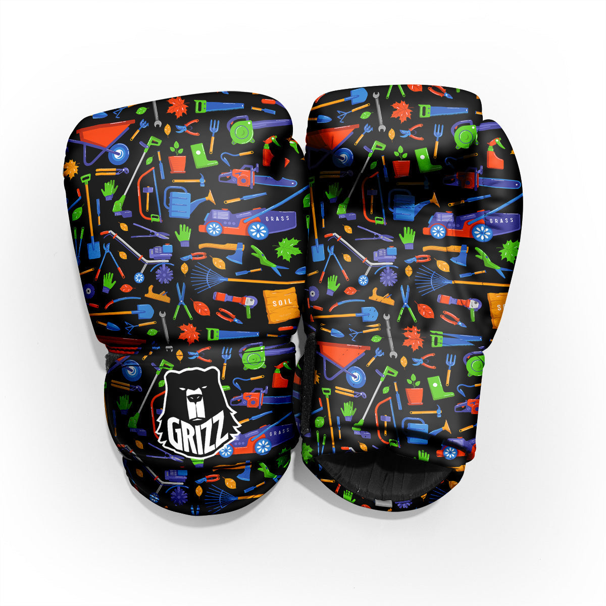 Garden Tools Print Pattern Sparring Gloves-grizzshop