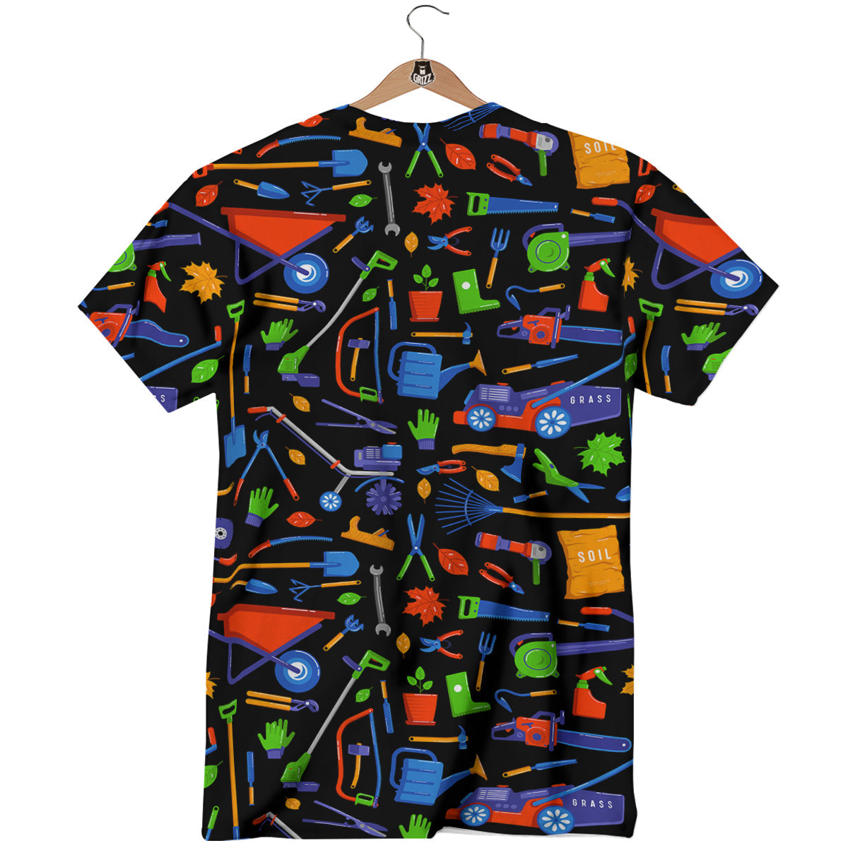 Garden Tools Print Pattern T-Shirt-grizzshop
