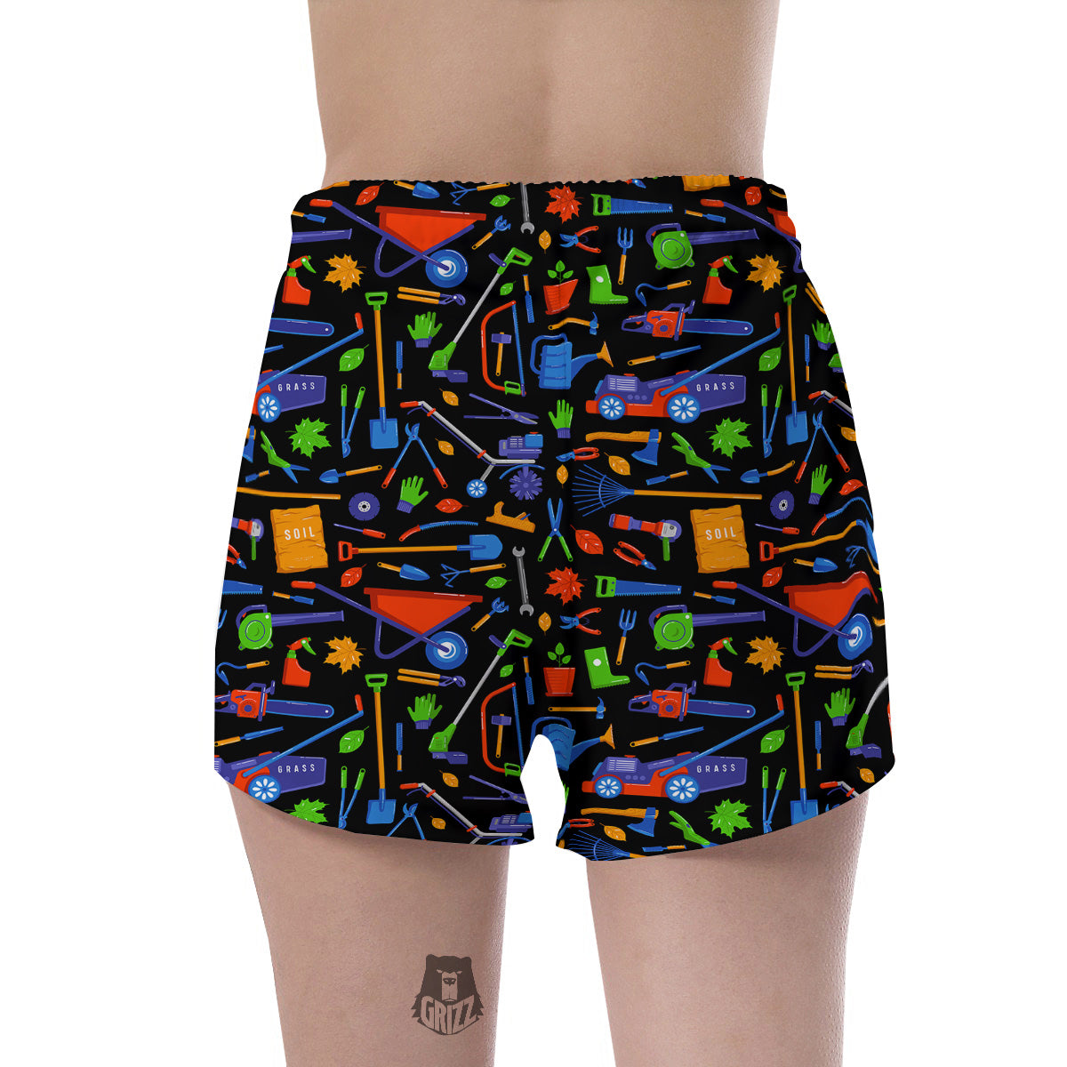 Garden Tools Print Pattern Women's Shorts-grizzshop