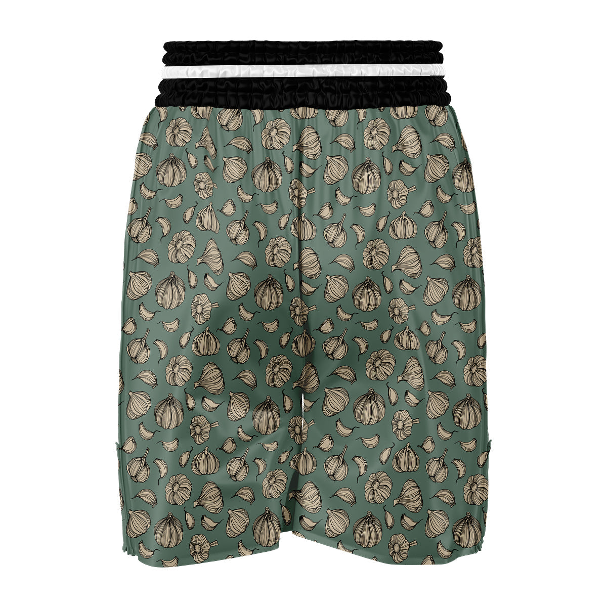 Garlic Vintage Print Pattern Boxing Shorts-grizzshop