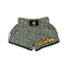 Garlic Vintage Print Pattern Muay Thai Boxing Shorts-grizzshop