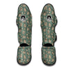 Garlic Vintage Print Pattern Muay Thai Shin Guards-grizzshop