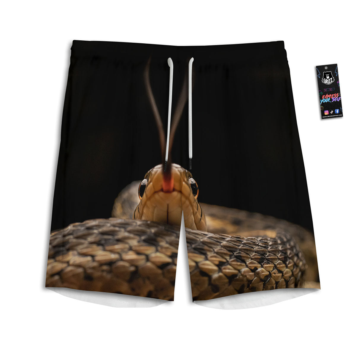 Hamsa Symbol Print Pattern Men's Athletic Shorts