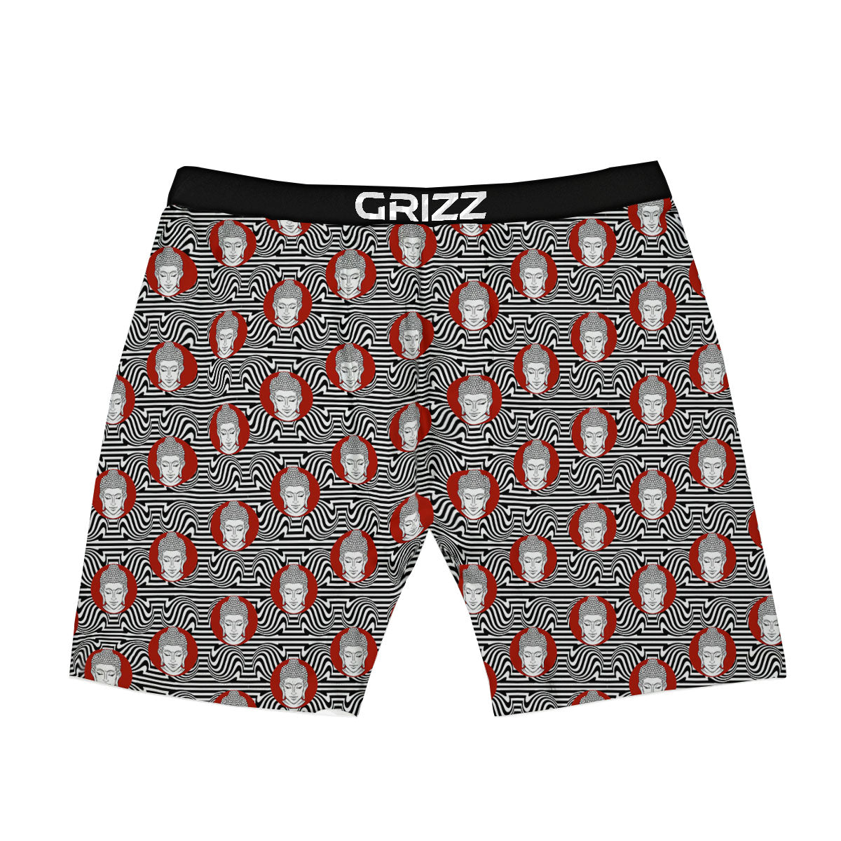 Gautama Buddha Print Pattern Boxer Briefs-grizzshop
