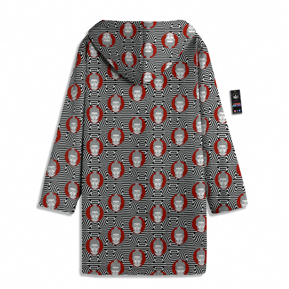 Gautama Buddha Print Pattern Men's Windbreaker Jacket-grizzshop