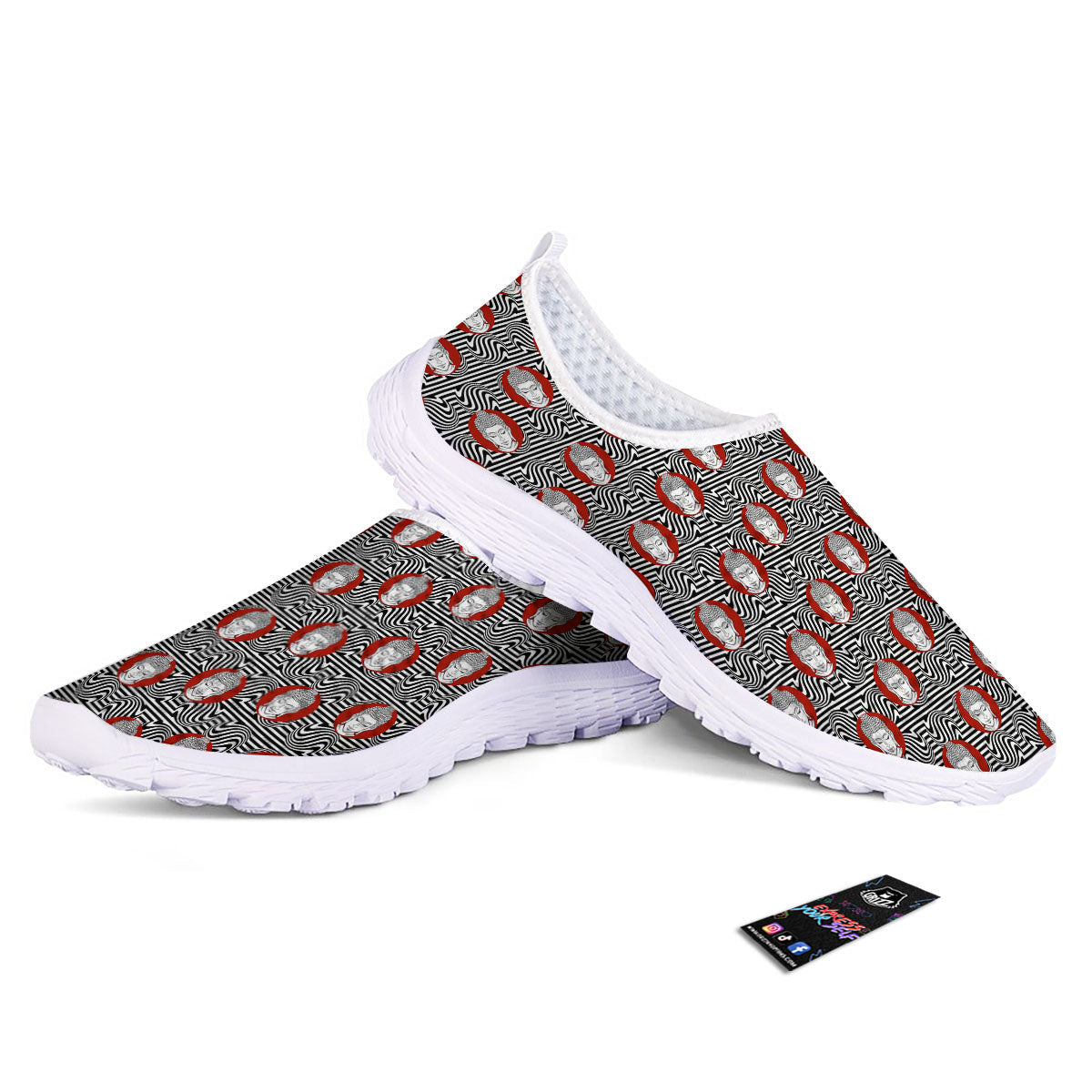 Gautama Buddha Print Pattern Nurse Shoes-grizzshop