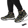 Gay Pride Rainbow Print Pattern Black Bball Shoes-grizzshop