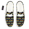 Gay Pride Rainbow Print Pattern Black Loafers-grizzshop