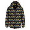 Gay Pride Rainbow Print Pattern Down Jacket-grizzshop