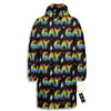 Gay Pride Rainbow Print Pattern Long Down Jacket-grizzshop