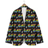 Gay Pride Rainbow Print Pattern Men's Blazer-grizzshop