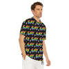 Gay Pride Rainbow Print Pattern Men's Golf Shirts-grizzshop