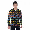 Gay Pride Rainbow Print Pattern Men's Long Sleeve Shirts-grizzshop