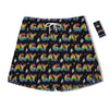 Gay Pride Rainbow Print Pattern Men's Running Shorts-grizzshop