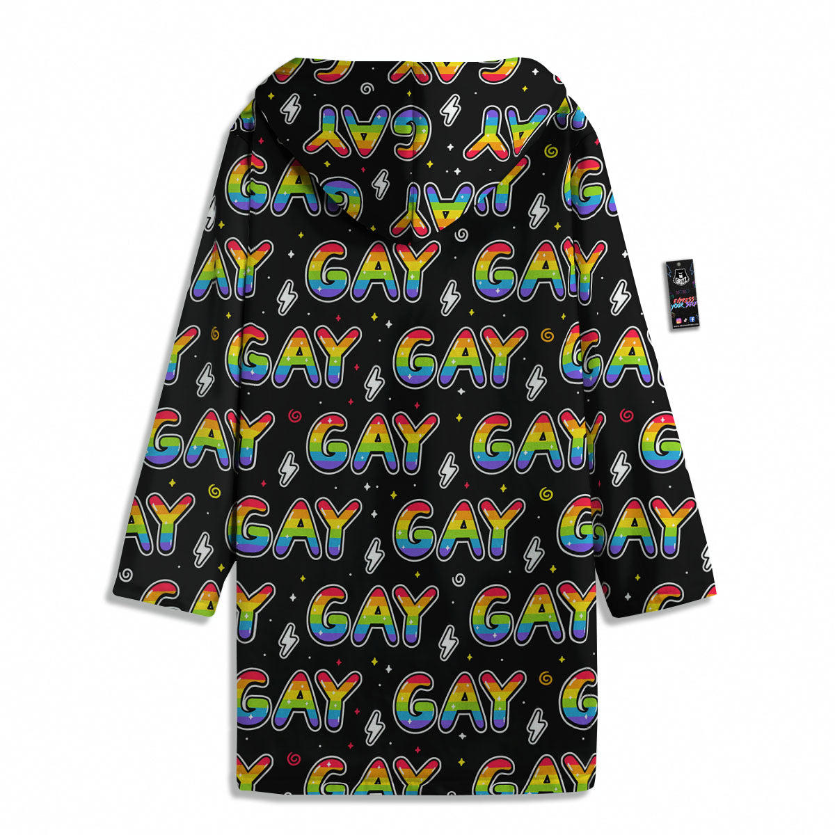 Gay Pride Rainbow Print Pattern Men's Windbreaker Jacket-grizzshop