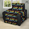 Gay Pride Rainbow Print Pattern Recliner Protector-grizzshop