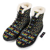 Gay Pride Rainbow Print Pattern Winter Boots-grizzshop