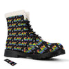 Gay Pride Rainbow Print Pattern Winter Boots-grizzshop