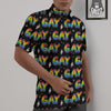 Gay Pride Rainbow Print Pattern Untucked Shirts-grizzshop