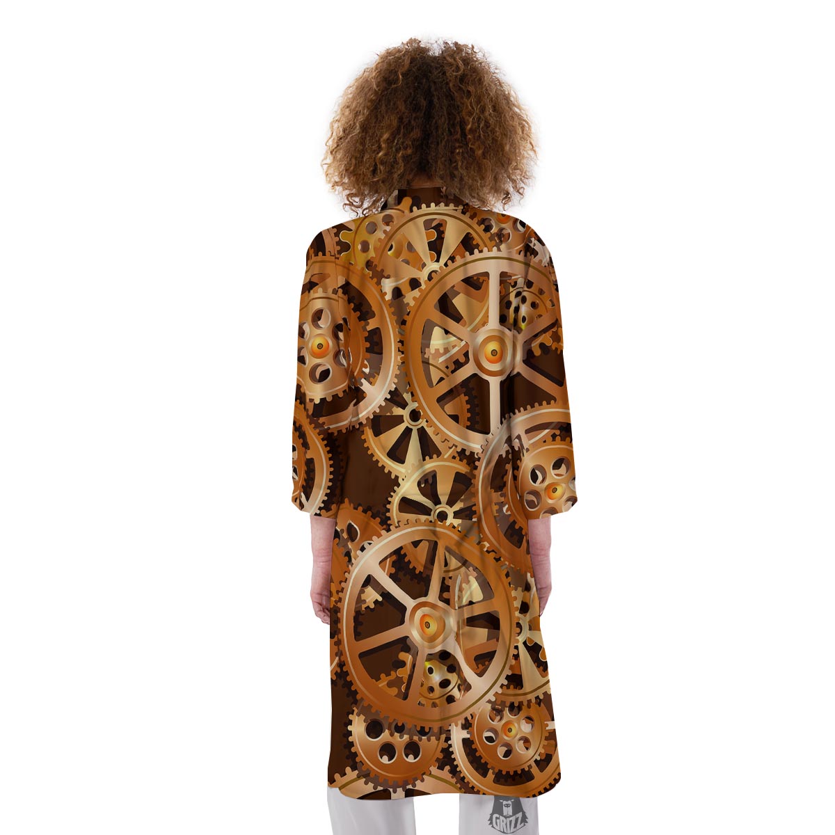 Gears And Steampunk Cogs Print Kimono-grizzshop