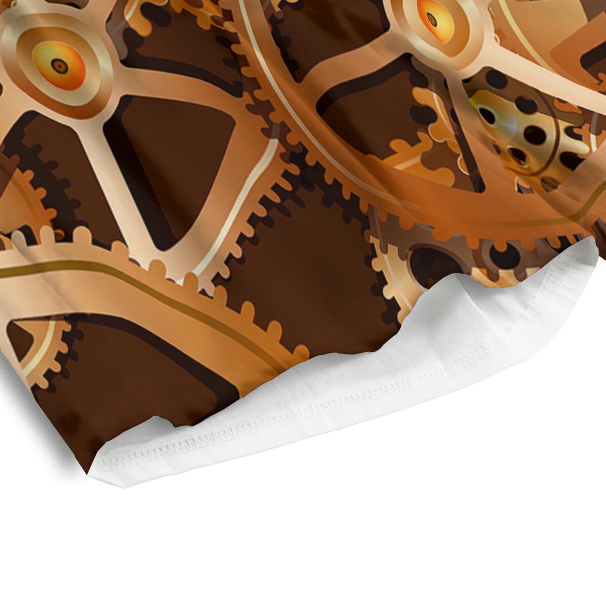 Gears And Steampunk Cogs Print Men's Athletic Shorts