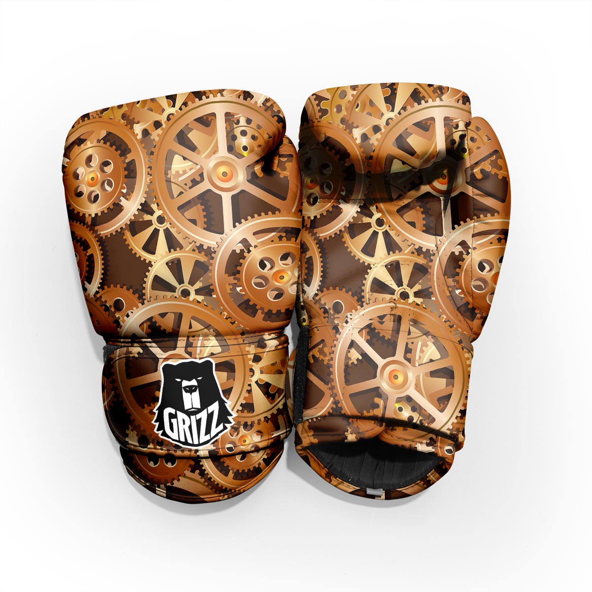 Gears And Steampunk Cogs Print Pro Boxing Glove