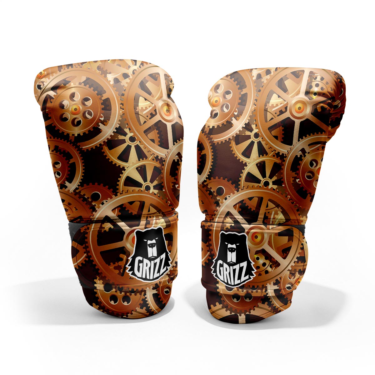 Gears And Steampunk Cogs Print Pro Boxing Glove