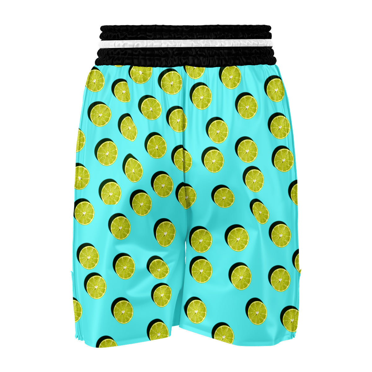 Geen Lime 3D Print Pattern Boxing Shorts-grizzshop