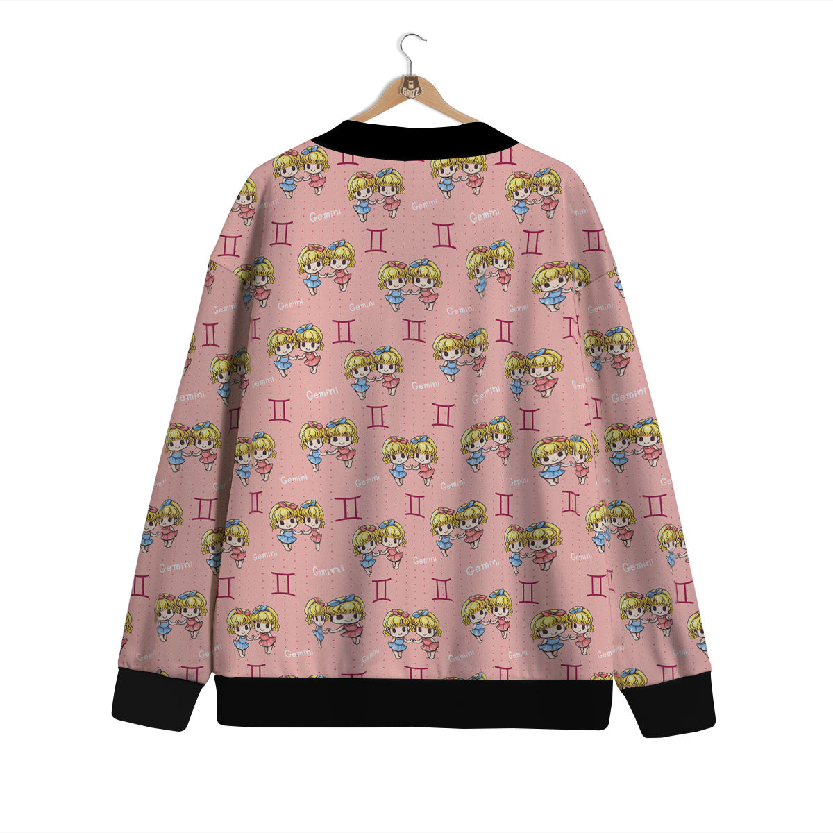 Gemini Cute Cartoon Print Pattern Cardigan-grizzshop
