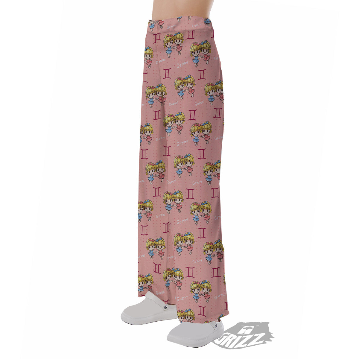 Gemini Cute Cartoon Print Pattern Pajama Pants-grizzshop