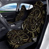 Gemini Sign Black And Gold Print Car Seat Covers-grizzshop