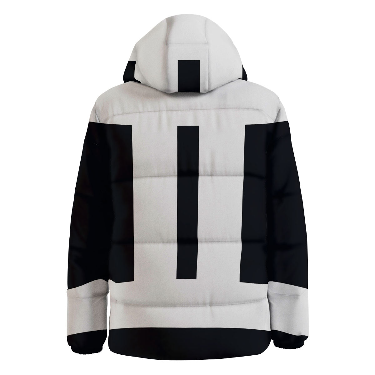 Gemini Sign White And Black Print Down Jacket-grizzshop