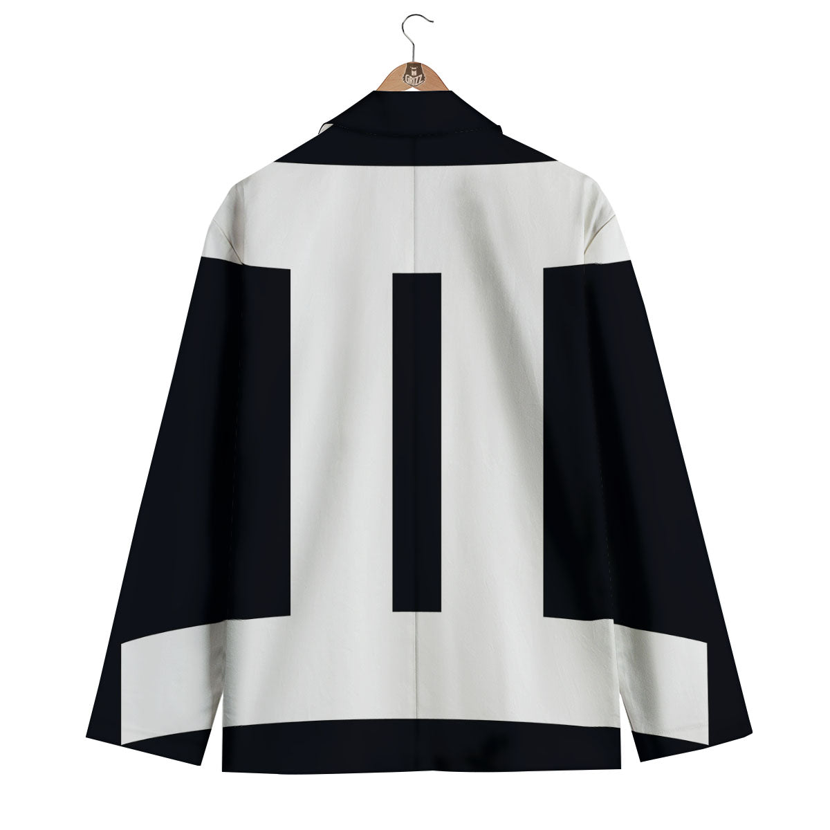 Gemini Sign White And Black Print Men's Blazer-grizzshop