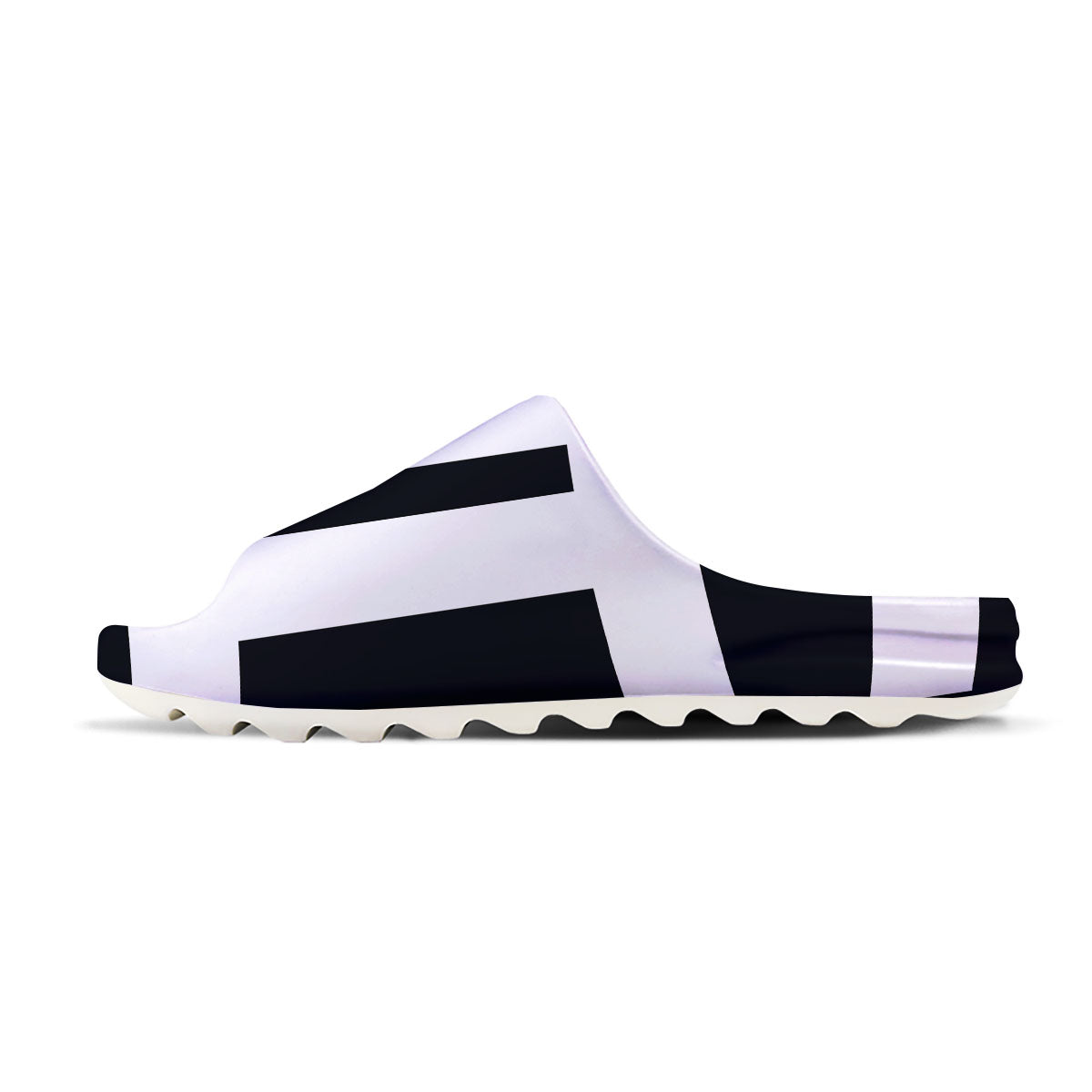 Gemini Sign White And Black Print Sandals-grizzshop