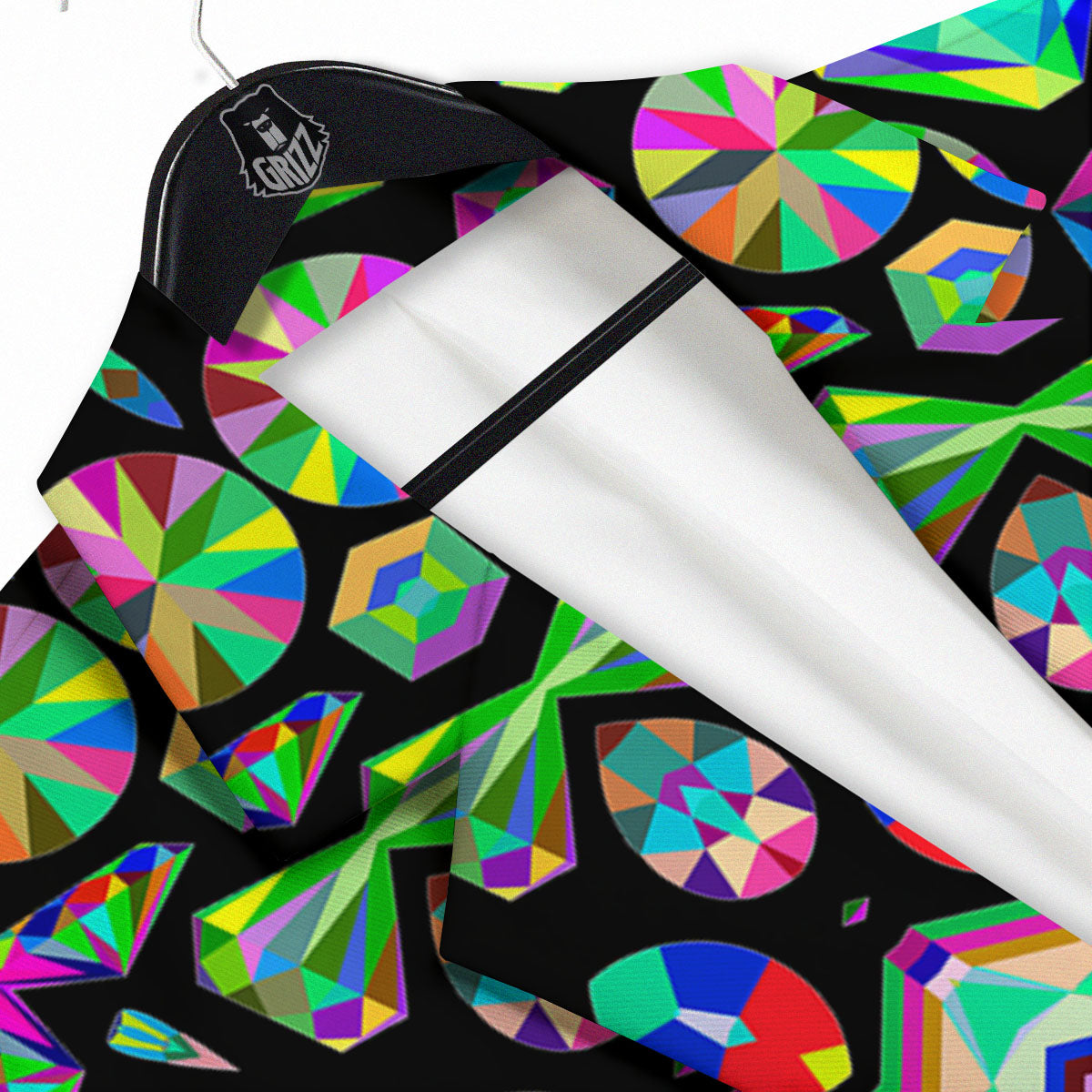 Gems Kaleidoscope Colorful Print Men's Sport Coat-grizzshop