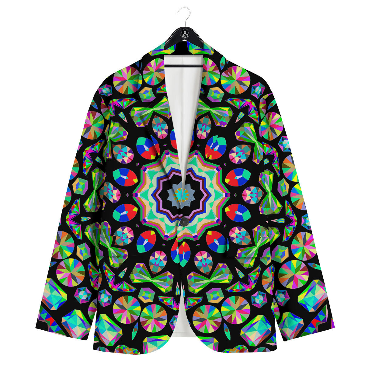 Gems Kaleidoscope Colorful Print Men's Sport Coat-grizzshop