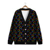 Gender Symbol Gay Pride Print Pattern Cardigan-grizzshop