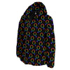 Gender Symbol Gay Pride Print Pattern Down Jacket-grizzshop