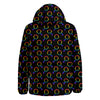 Gender Symbol Gay Pride Print Pattern Down Jacket-grizzshop