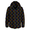 Gender Symbol Gay Pride Print Pattern Down Jacket-grizzshop