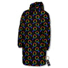 Gender Symbol Gay Pride Print Pattern Long Down Jacket-grizzshop