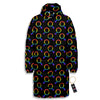 Gender Symbol Gay Pride Print Pattern Long Down Jacket-grizzshop