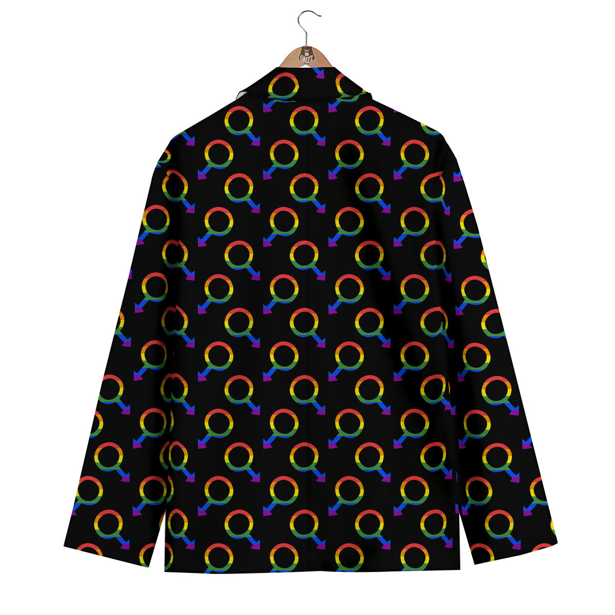 Gender Symbol Gay Pride Print Pattern Men's Blazer-grizzshop