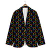 Gender Symbol Gay Pride Print Pattern Men's Blazer-grizzshop